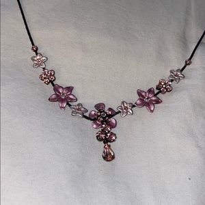 Floral statement necklace